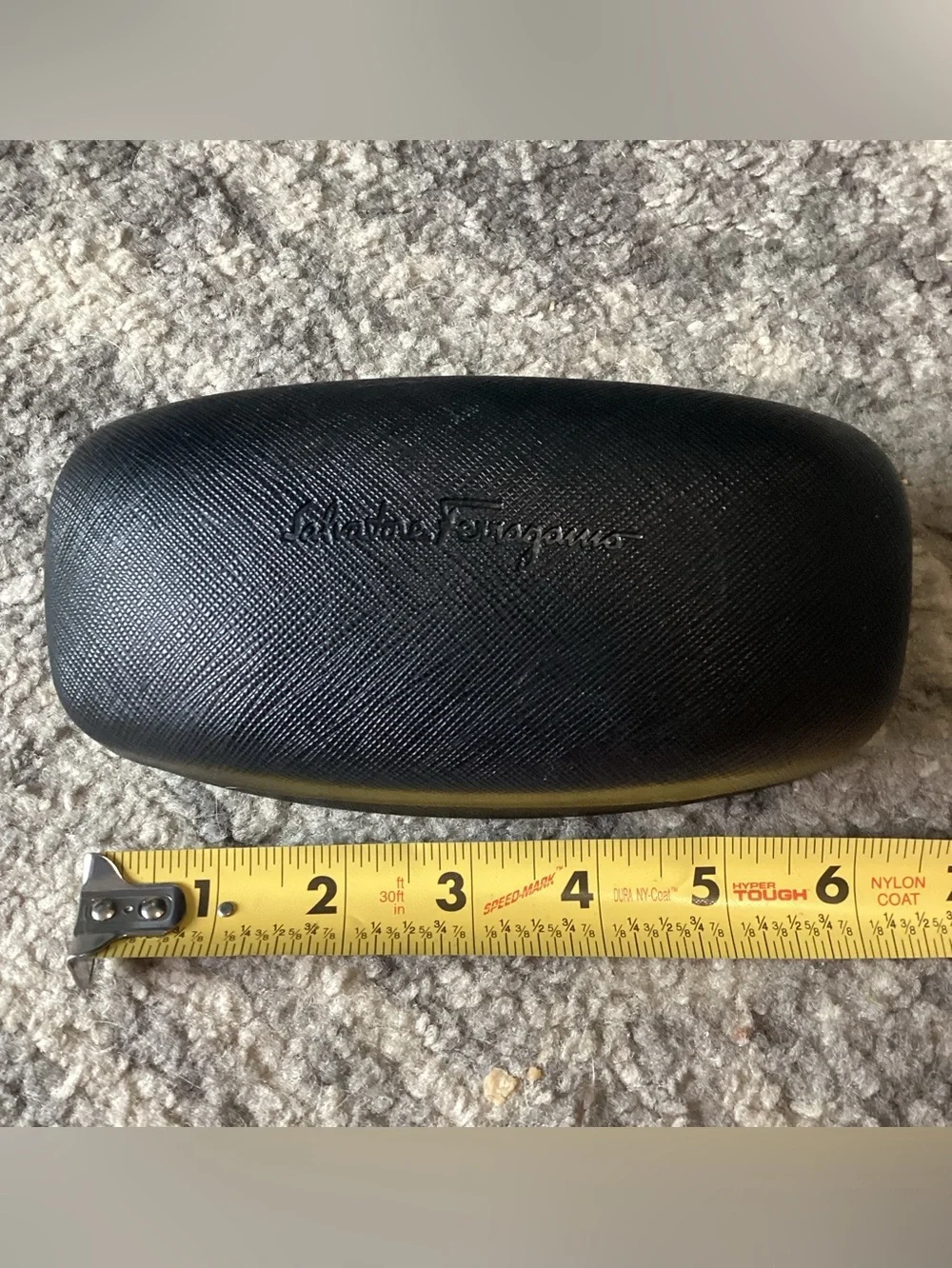 Salvadore Ferragamo Sunglasses Glasses Case, Black Hard Clamshell